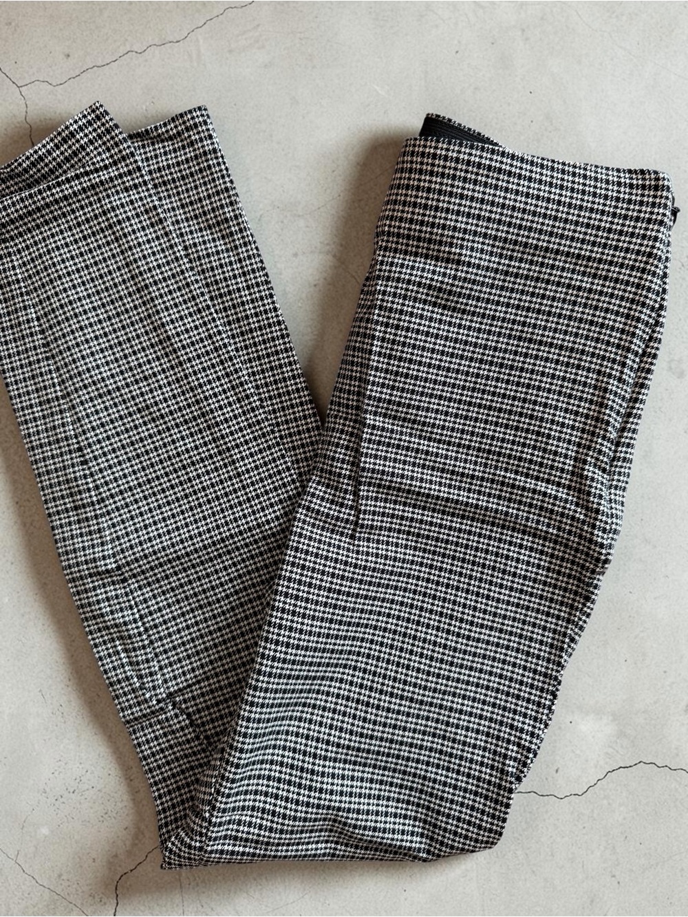 Women’s Loft Plaid High Waist Skinny Dress Pants